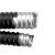 欧华远 热镀锌包塑金属软管蛇皮管耐高温穿线管电线保护套管黑色波纹管20中标内径6MM(3/16)--200米