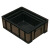 防静电周转箱零件盒ESD电子元件盒导电箱黑色塑料养龟箱子收纳筐 13#:580*368*200mm