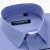 雅戈尔短袖衬衫2024新款中年男士商务免烫高端薄款纯.棉免烫白衬.衣 深蓝条蓝宽条DP416 38码