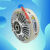 磁粉制动器离合器张力控制器单轴双轴空心煞车电机24v 0.6kg双轴磁粉离合器HPC-006