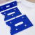 采易乐 强磁性标签 仓储货架标识牌材料卡货位卡磁吸材料卡 蓝色双磁40*60mm15287