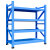 尺越  置物架四层 展示架重型加厚铁架子 蓝色1000*500*2000主架 