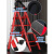 定制梯子人字梯折叠室内加厚楼梯轻便多功能登高爬梯伸缩扶梯凳子 升级加厚碳钢-5步红 稳固防滑
