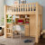 莱雅格（LAYAG）  全实木高架床书桌书柜一体高低双层床多功能组合儿童梯柜 原木床+送安装 100*200