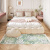 大江地毯卧室床边毯客厅棉质编织毯少女儿童房间地毯 花令 60x150cm