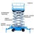 移动剪叉式自行走升降机小型电动液压升降平台高空作业登高车货梯 升高18米载重300公斤