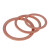 腾驰（CT）紫铜密封平垫圈 船表用金属垫圈 铜介子 M50*60*2.0【2个】 