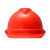 梅思安 V-Gard-500ABS 豪华超爱戴帽衬V型有孔安全帽施工建筑工地劳保防撞头盔 红色1顶