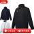 迪桑特（DESCENTE） 男士秋冬户外休闲外套舒适运动衫夹克保暖外套DTM3310 海军蓝 XL (O)
