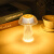 2023新款跨境创意水晶蘑菇水母台灯装饰氛围灯床头小夜灯 暖色两个