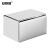 安赛瑞 不锈钢纸巾盒 方形壁挂式卷纸抽纸盒防水置物架 亮面款 7D00378