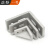 法特一号工业直角角码2020/3030/4040铝型材配件压铸铝锌合金转向角码黑色 4080铝合金角码(5个)