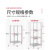 304厨房置物架3层饭店不锈钢货架家用微波炉收纳储物架落地可定做 长40宽30高80三层