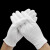 赫思迪格 白色礼仪手套 棉汗布劳保白手套 超薄款均码（12双） JG-1691