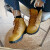 耐克（NIKE）休闲鞋女鞋夏季新款运动鞋户外工装马丁靴高帮板鞋BQ5372-700 BQ5372-700大黄靴 38