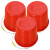 金诗洛 红色水桶（10个）加厚铁提手清洁塑料胶水桶 KT-176