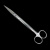 元汗 不锈钢剪刀 教学剪刀实验室解剖剪 弯圆18cm剪刀 1把 1218