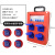 适用于手提电箱移动防水工业插座箱漏保户外带熔断器检修箱工地三级箱 四位防水五孔