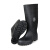 者也 高筒雨靴 长筒雨鞋工地安全防护雨靴防汛雨靴防滑防水防油黑色 标准款 40码