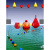 航标浮球水上施工拦截警示浮球消防训练龙舟比赛隔离塑料浮球 浮球-直径50厘米(双耳)