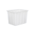 亚桓菡90升水箱670*450*355白色   塑胶塑料水箱养殖养鱼龟大号容量桶储蓄存水周转箱长方形加厚