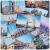 世界城市风景明信片 欧亚各国地标建筑卡片碧海蓝天美景 30张圣托里尼片