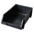 冠宇 黑色静电斜口塑料元件盒（起批10个 )-A2组合式斜口盒180*120*80mm