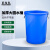 匠柏岚 加厚大圆水桶 工业物业室外大塑料桶不带盖塑料大容量水桶 蓝色不加盖160L 1个