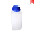 塑料方瓶 蓝盖方形塑料瓶 化学试剂分装瓶 正方形HDPE防盗盖带内 100ml