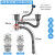 厨房水槽双洗菜盆下水管配件洗碗池不锈钢下水器套装单双槽排水管 B套餐双槽140+110钢头提篮 304钢