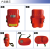 矿井自救器 矿用隔绝式压缩氧气自救器ZYX45/30/60分钟煤矿山ZH化 普通款 过检款祥泰ZYX30自救器小号