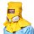 HKFZ防毒面具全面罩喷漆专用农药防尘防护呼吸器全脸化工 黄色套装50片过滤棉