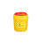 昊鹰 利器盒卫生所锐器盒黄色小型废物桶垃圾桶 2L圆形【十个起购】