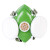 QJZZ防尘面罩防工业粉尘面具装修打磨灰尘透气自吸式防颗粒物防护面具 绿色(袋装)10个