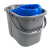 金诗洛 手提拖把桶 30L 大口径带滑轮挤水塑料拖布桶 免手洗拖把拧干桶 KT-204