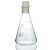 华鸥 玻璃三角瓶 锥形烧瓶  高硼硅 含硅胶塞三角烧瓶化学实验室仪器 500ml(含硅胶塞) 