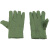 筑采（ZHUCAI）加绒加厚棉手套 三筋无扣礼仪手套 冬季保暖防寒站岗白手套HKSY-87 绿色 10双 