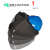 高空作业电焊帽式面罩配安全氩弧焊头戴式焊工卡扣全脸防护 拉簧变光面罩+5保护片 编号15
