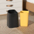 YYN垃圾桶2023客厅厨房卫生间办公室风创意高颜值 18L 黑色YYN