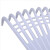 海斯迪克 hkd-35 清洁耙子搂草耙清洁环卫耙塑料草耙子 （含木柄）白色