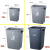 带轮脚踏大号垃圾桶带盖无盖弹盖户外厨房厕所商用物业环卫果皮箱 仅垃圾袋（50个）25L桶用