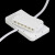 千天（Qantop）LED杜邦迷你分线盒电源分路器一分十带端子插头 1个 白色 QT-FXH4