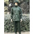 单人雨衣男女通用墨绿色便携式武汉分体雨衣户外运动垂钓雨披工业品 L 170/92