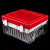 稳斯坦 试管运输盒 标本冷藏封存样品盒 真空采血管盒红色 13*100带胶垫 WW-81