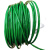 304不锈钢绿色包塑软钢丝绳0.38mm2mm4mm钓鱼线活鱼锁扣植物爬绳 直径3mm长20米+20铝卡