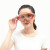防护眼镜护目镜防风沙防飞溅打磨工作眼镜透明全密封劳保眼罩 橙色边透明眼镜（1副）