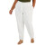 卡尔文·克莱恩（Calvin Klein）Plus 女式前褶工作裤 白色 白色的 US 14W Plus (1X)