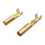 贝傅特 单孔插簧 圆孔插座黄铜镀锡接线端子铜管插头端子母端子 内径1.0mm 200只装