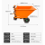 /建筑工地三轮车电动手推车拉沙上料灰斗车农用养殖拉粪搬运翻斗 直把电动斜斗60宽