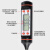 定制适用探针插入式温度计油温计奶温水温计厨房烘焙电子数显温度表带探头 白色300